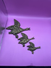 SET 3 VINTAGE BRASS FLYING