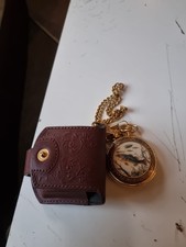 Franklin Mint National Parks & Wildlife Big Mouth Bass Full Hunter Pocket Watch