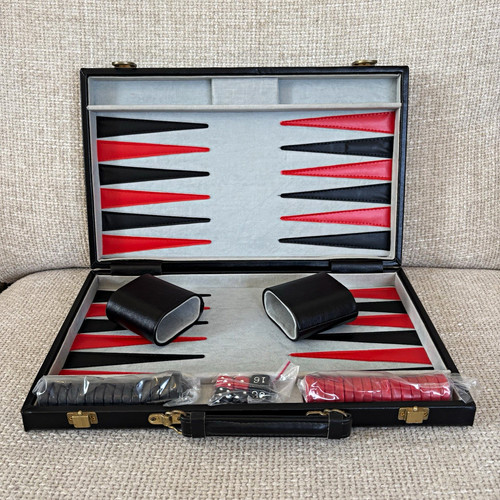 Backgammon travel set - travel, vintage