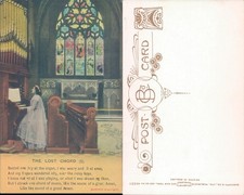 Woman playing organ in church