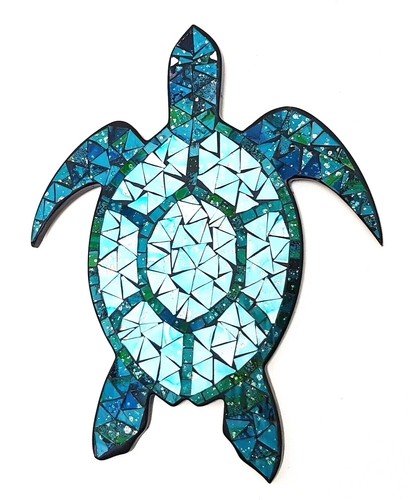 Mosaic turtle teal and - mosaic,