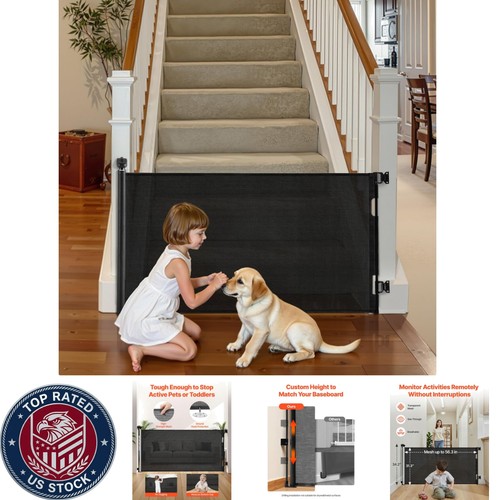 Retractable baby gate - gate, with