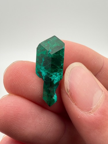 Gem double terminated dioptase - gem,