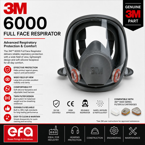 6000 full face respirator - 6000,