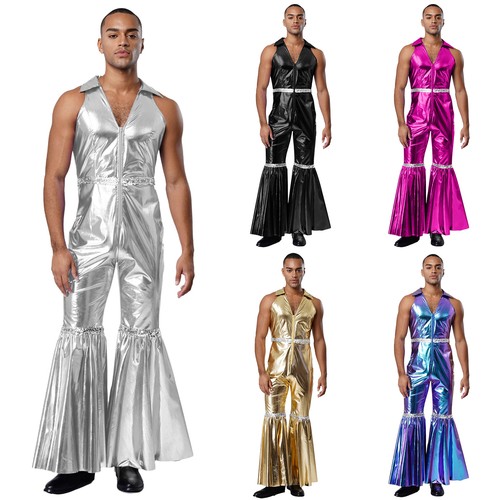 Mens overall 70s jumpsuit - mens,