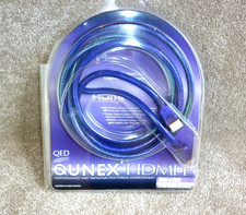 Quality QED QUNEX HDMI  A/V Cable 2m Long (6.5Ft) - Boxed - Free UK postage