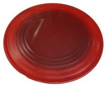 6x 9" Red Flat Plates Melamine