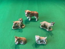 Wade Whimsies pedigree dogs  full set of 5 - set 7  1957-1961