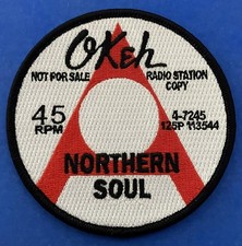 NORTHERN SOUL IRON ON PATCH - NORTHERN SOUL OKEH - DEMO LABEL