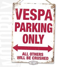 Metal Wall Sign - Vespa
