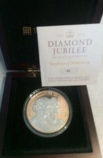 EX.RARE Queen Elizabeth ll Solid Gold PIEDFORT Coin Diamond Jubilee 48/60.