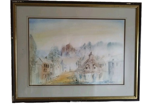 Framed watercolour john - framed,