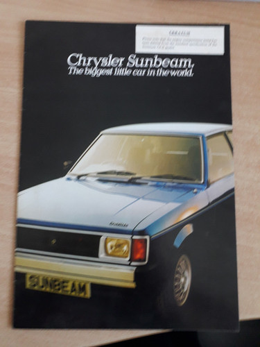 Chrysler sunbeam sales - chrysler,