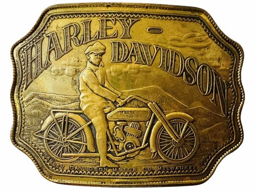 Vtg harley davidson brass belt - vtg,