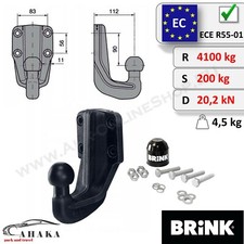 Towbar tow ball 83x56mm