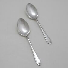 SILVER PEARL Design George Butler Silver Service Cutlery Pair of Table Spoons