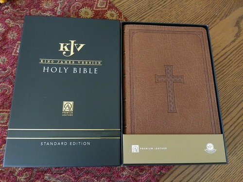 Kjv buffalo hide brown bible - kjv,