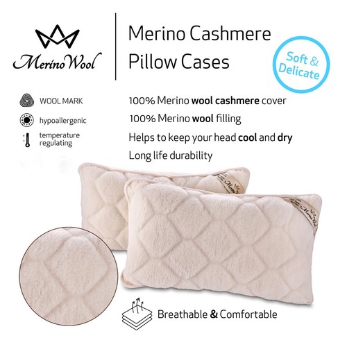 Two cashmere merino wool bed - cashmere,