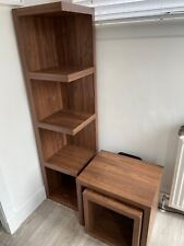Next walnut corner unit and table nest