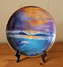 Franklin Mint Heirloom Collection "Dawn Of The Dolphin" Ltd. Edition Plate