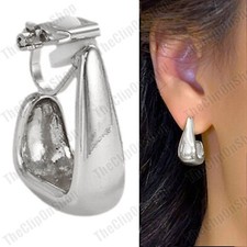 2cm CLIP ON HOOP EARRINGS