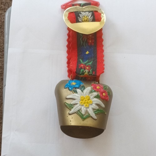 Hand painted brass - hand, cow