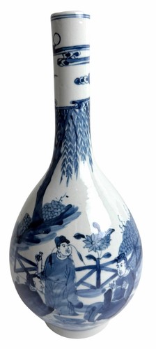 Chinese blue white figural - white, 'figural