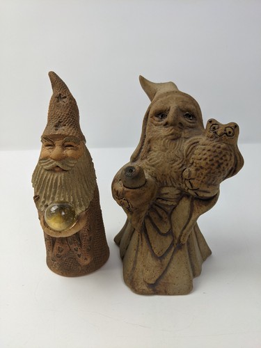 Vintage art pottery wizard - art,