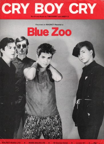 Blue zoo sheet music - zoo, "cry