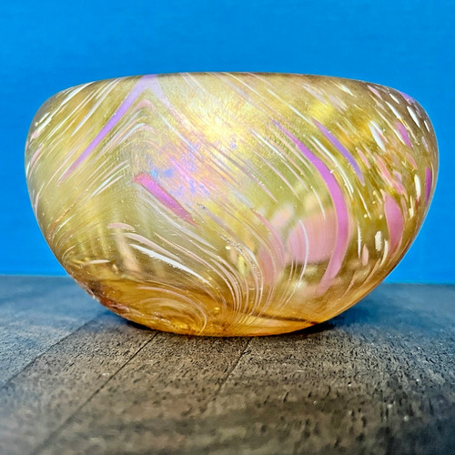 Vintage iridescent art glass - iridescent,