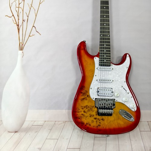 Sunburst electric guitar - guitar,