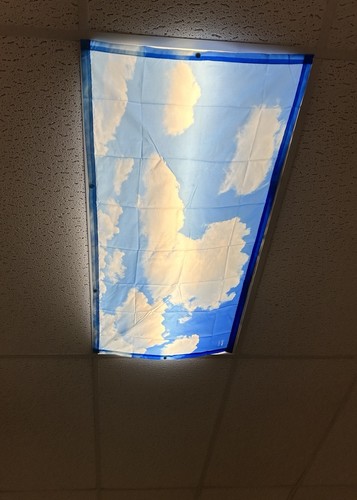 Blue sky fluorescent light - sky,