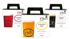 St Peters Beer Kits - Cream Stout Golden Ale Honey Porter IPA Ruby Ale HOME BREW