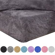Teddy Fleece Deep Fitted Single Sheet Soft Thermal Warm Cosy Double King Bedding