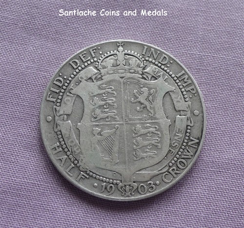1903 king edward vii halfcrown - 1903,