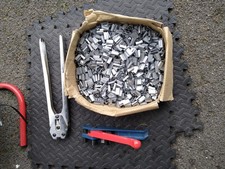 Heavy Duty Pallet Strapping Banding Kit, 1500 Metres, Stand, Crimps, Tools.
