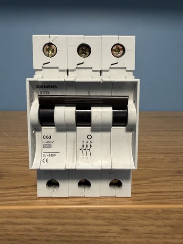 Siemens 5sx23 amp mcb - siemens, 63