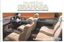 D197086 1985 Granada A new dimension in luxury motoring Ghia Ford cares about qu