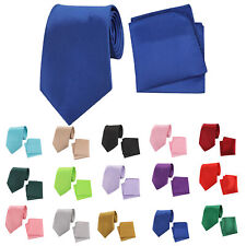 Elegant Mens Neck Tie and Handkerchief Set for Formal Occasions and Daily Wear