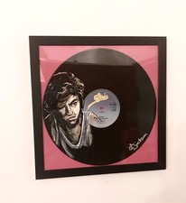George Michael Hand Painted On Vinyl Record