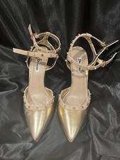 Dune rose gold heels size 5