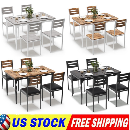 Piece table and chairs - 5,