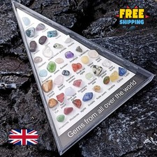 36pcs Natural Gemstone Crystal Set Chakra Healing Quartz Crystals Decor Gift