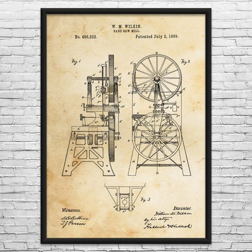 Band saw patent wall - band,