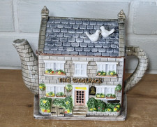 WESTERN HOUSE NOVELTY TEAPOT - ANNIE ROWE DESIGN THE WOOLPACK EMMERDALE FARM PUB