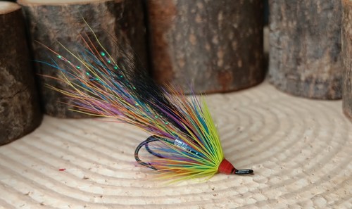 Polychrome salmon flies - 3,