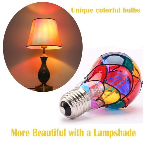 Table lamp bulb art stained - bulb,