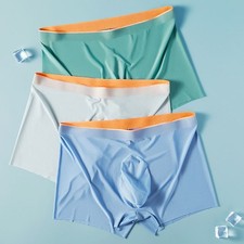 Men Thin Ice Silk Boxers
