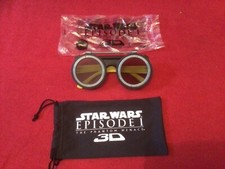 Star Wars Episode 1 cinema 3D glasses with case Anakin Podrace goggle style