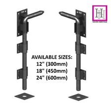 12" 18" 24" BLACK HEAVY DUTY